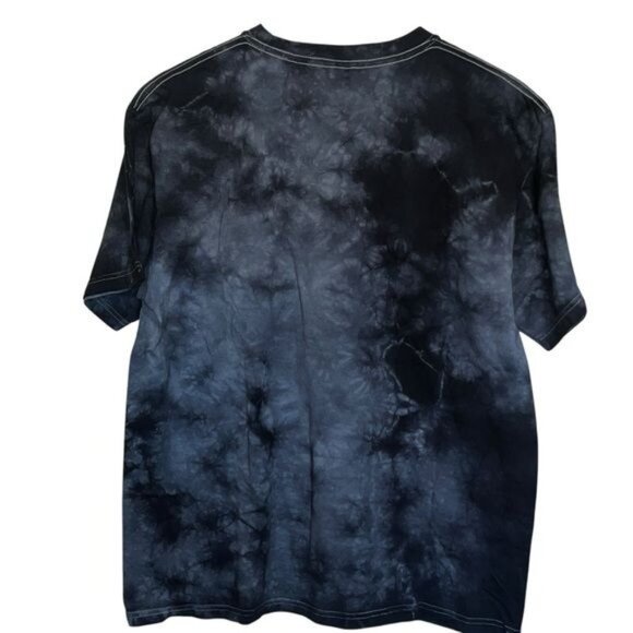 Aaliyah Womens Graphic Tie-Dye T-Shirt Princess Of R&B Blue Butterflies Large - Picture 2 of 5